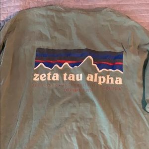 Zeta Tau Alpha Comfort Colors Long Sleeve Shirt L